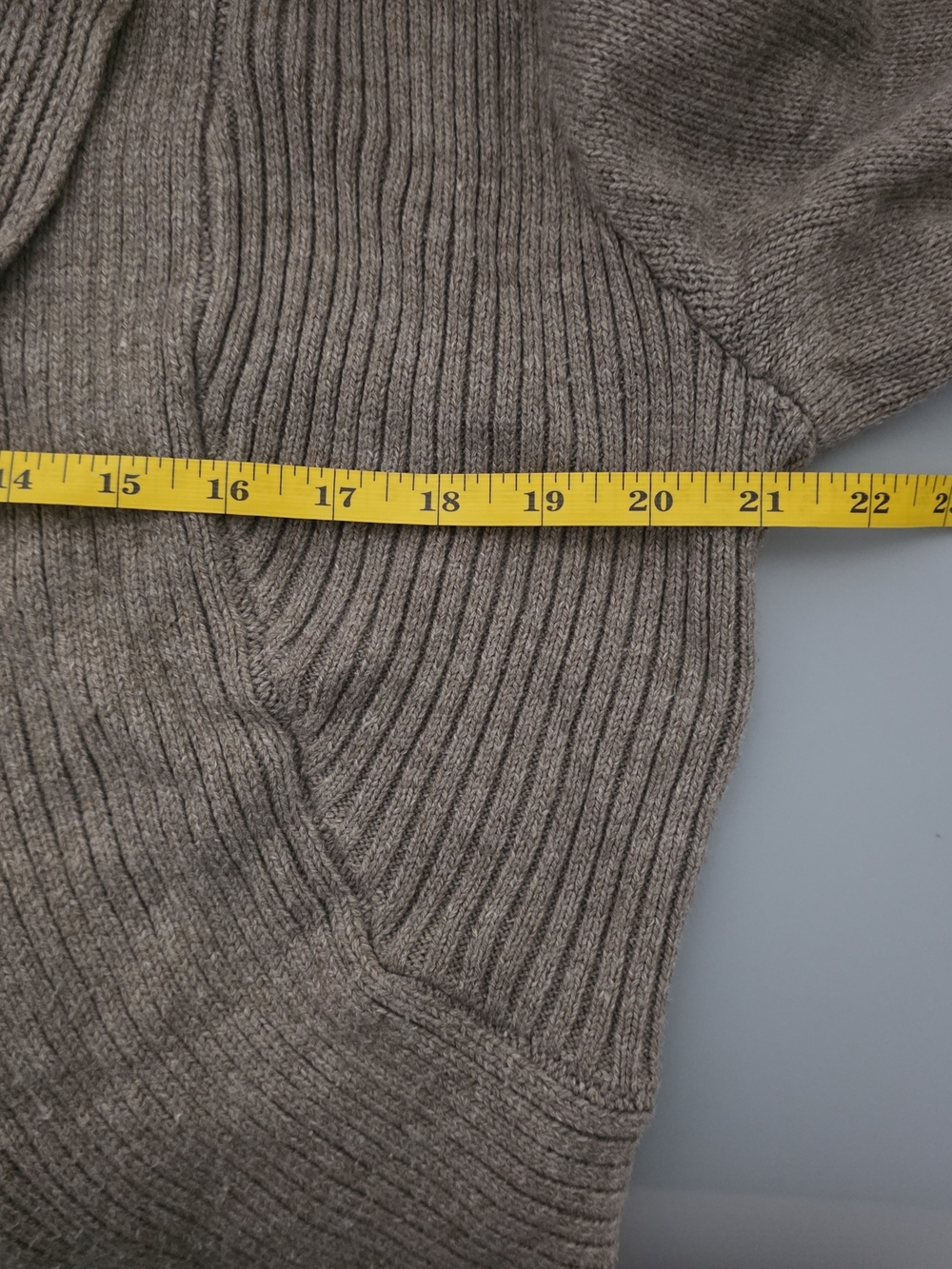 H&M Taupe Ribbed Open-Front Cardigan - Picture 8 of 9
